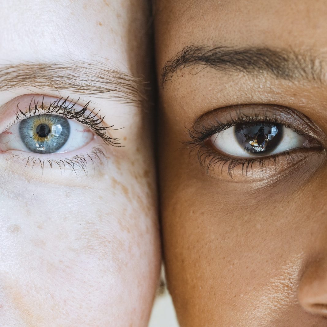 Diverse women looking at camera